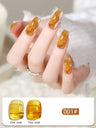 1-12PCS 12ML Ice Clear Amber Gel Nail Polish 2025 Autumn and Winter Popular White Transparent Caramel Color Nail Gel Nail Art