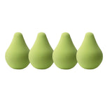 Lot de 4 houppettes à poudre de maquillage souples en forme de fruits, éponges en forme d'œuf de beauté, houppettes cosmétiques, éponges à fond de teint souples, outil de beauté