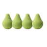 Lot de 4 houppettes à poudre de maquillage souples en forme de fruits, éponges en forme d'œuf de beauté, houppettes cosmétiques, éponges à fond de teint souples, outil de beauté