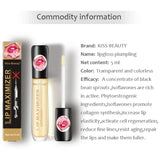 Brillant à lèvres transparent, huile repulpante, hydratante, réparatrice, réduit les ridules, éclaircit, sublime, sérum pour les lèvres, cosmétique