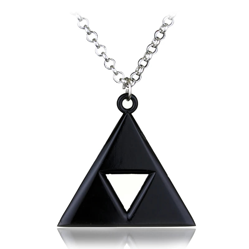 Breath of the Wild Vintage Necklace for Men Women LoZ Game Triforce Triangle Amulet Choker Necklace Cosplay Party Jewelry Gifts - Lootquake