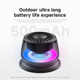 Wireless Bluetooth speaker Gift Magnetic bracket portable High-sound quality TWS interconnected LED color light mini speaker