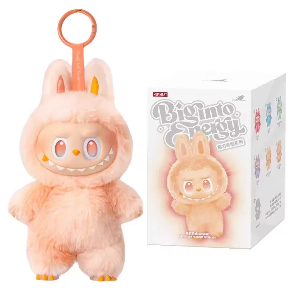 100% Original Labubu V3 boîte à cigarettes grande en énergie pour les monstres colgante figurine d'action version véritable Labubu poupée Anime