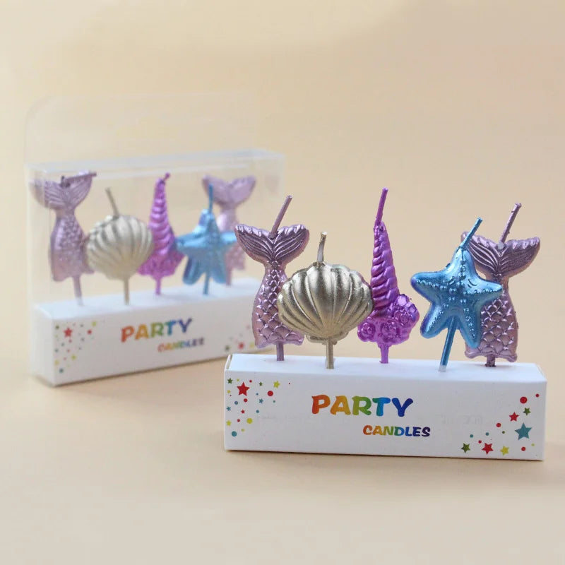 Birthday Cake Candles Children's Gift House Mini Candle Colored Beautiful Ritual Funny Girl Christening Gifts For Guests Candle
