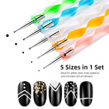 20/23PCS Professional Nail Art Brush Set with Liner Brush Dotting Tools Detail Brushes Synthetic Fiber for Acrylic/UV/Gel Polish