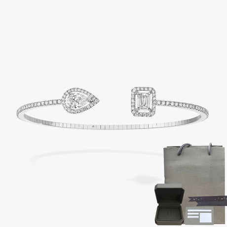S925 sterling silver women's bracelet, classic MOVE/TWIN series, French diamond bracelet, holiday gift, high-quality jewelry - Lootquake