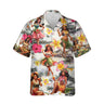 3D Print Hula Girl Graphic Beach Shirts For Men Casual Short Sleeve Hawaiian Dancer Blouses Aloha Beach Button Shirts Mens Tops - Lootquake