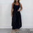 Spring Summer Sleeveless Tank T-shirt Dress Women Sexy U Neck Loose A-Line Long Dress Casual Solid Comforty Simple Party Dresses - Lootquake