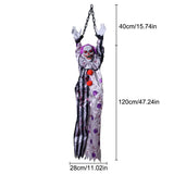 Halloween New Arrival Sound Activated Glowing Talking Hanging Ghost Scary Decor with Clown for Haunted House Party Prop Decor