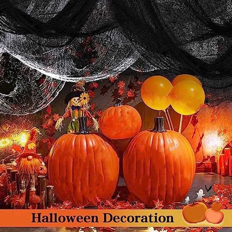 Halloween Creepy Cloth Halloween Black Spooky Scary Creepy Gauze Cloth Decor Creepy Cloth Halloween Decorations Durable