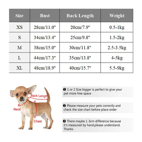 Dog Clothes for Small Dogs Winter Warm Dog Hoodies Puppy Clothes Dogs Dachshund Taddy Puppy Clothes Dog Supplies - Lootquake
