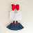 Labubu Doll Clothes & Accessories Denim Skirt With Red Bow Headband Set Trendy Outfits for Labubu Collectibles - Lootquake
