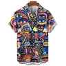 Hawaiian Three-Dimensional Eye Fashion Shirts For Men 3d Print Casual Short Sleeved Summer Tops Funny Clothes For Man Clothing - Lootquake