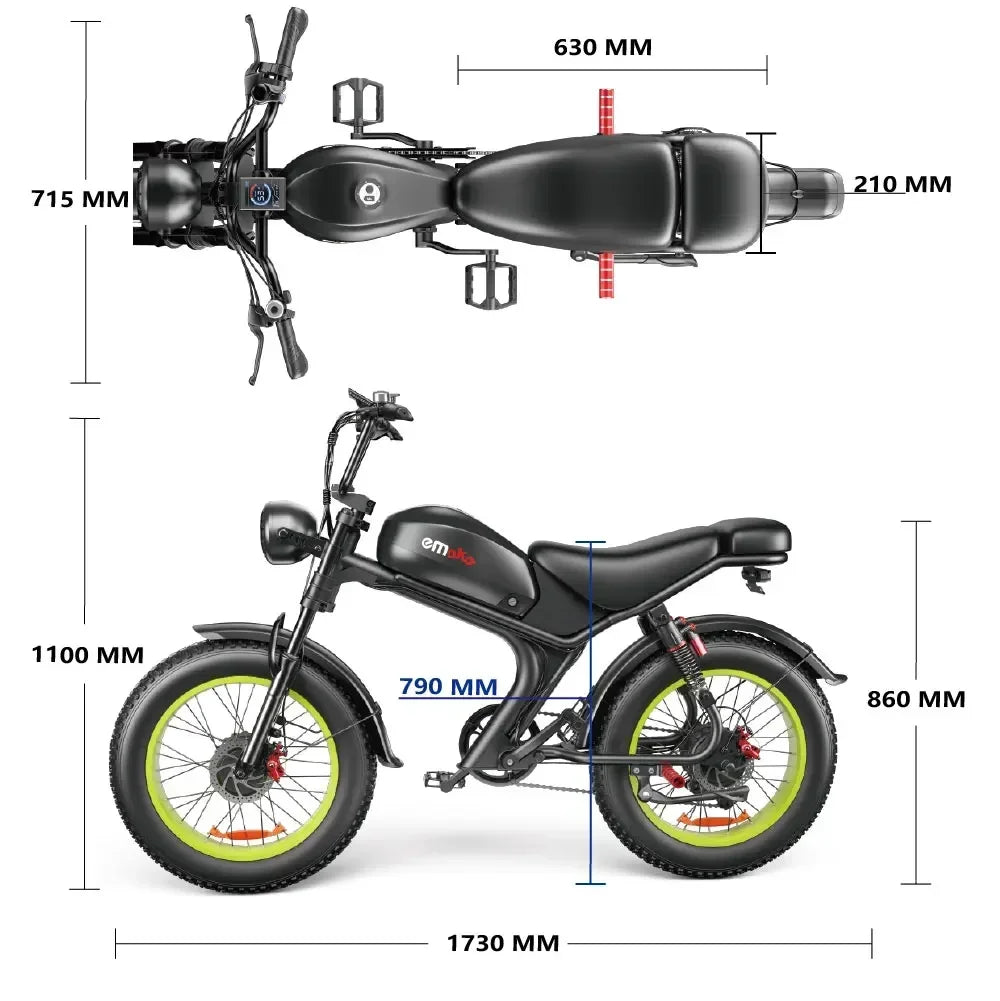 Bicicleta eléctrica C93 2000W 48V23Ah, todoterreno, batería dual, velocidad máxima 55 km, aleación de aluminio, E-BIKE para adultos