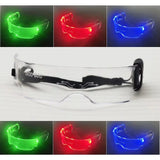 Labubu Bjd Led Punk Glasses Labubu Doll 3-Color Luminous Glasses Cool Night Light Future Technology Glasses Mini Edition