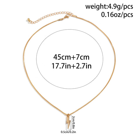 Lacteo Trendy Tiny Boxes Link Chain Necklace for Men Geometric Charm Choker Simple Neck Chain Collar Hip Hop Jewelry Party - Lootquake
