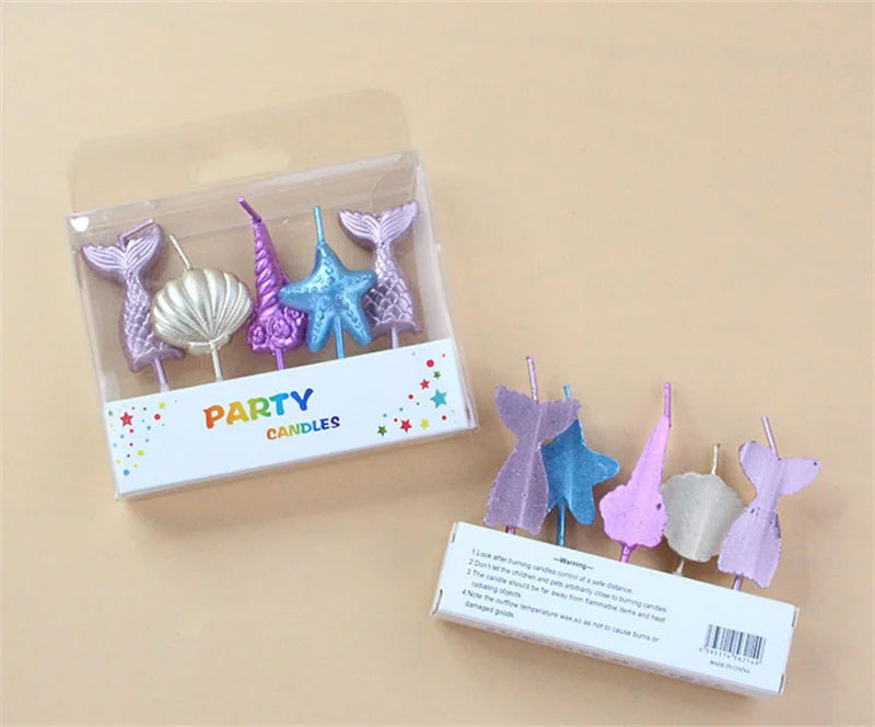 Birthday Cake Candles Children's Gift House Mini Candle Colored Beautiful Ritual Funny Girl Christening Gifts For Guests Candle