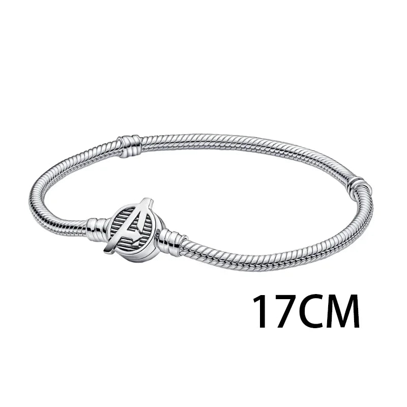 MINISO Charms de plata de ley 925 para pulseras originales de Harry Potter de 3 mm, colgantes para mujer, joyería DIY, regalos