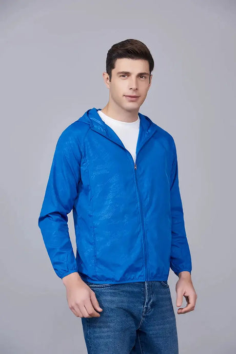 LNGXO Unisex Hiking Jacket Men Women Waterproof Quick Dry Camping Windbreaker Trekking Fishing Rain Coat Outdoor Anti UV Clothes - Lootquake