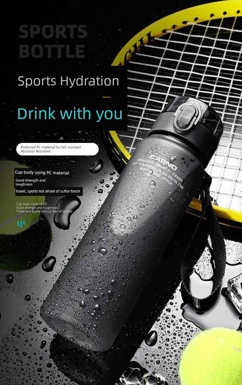 Casino Frosted Sports Water Cup Plastic Handy Cup Men and Women Creativity Portable Student Kettle with Lid Sports Bottle