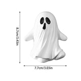 Cute Ghost Decor Set Soft Fabric Halloween Figurine Playful Spooky Home Decoration Adorable Haunted House Accessory