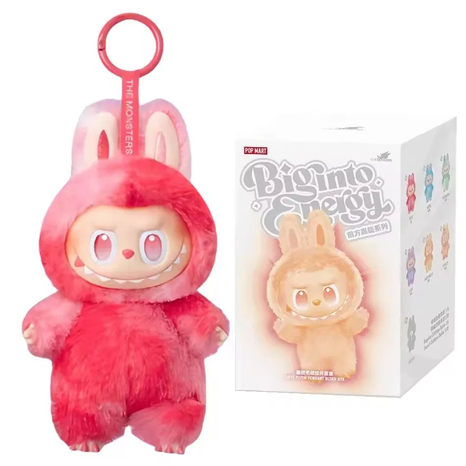 100% Original Labubu V3 boîte à cigarettes grande en énergie pour les monstres colgante figurine d'action version véritable Labubu poupée Anime