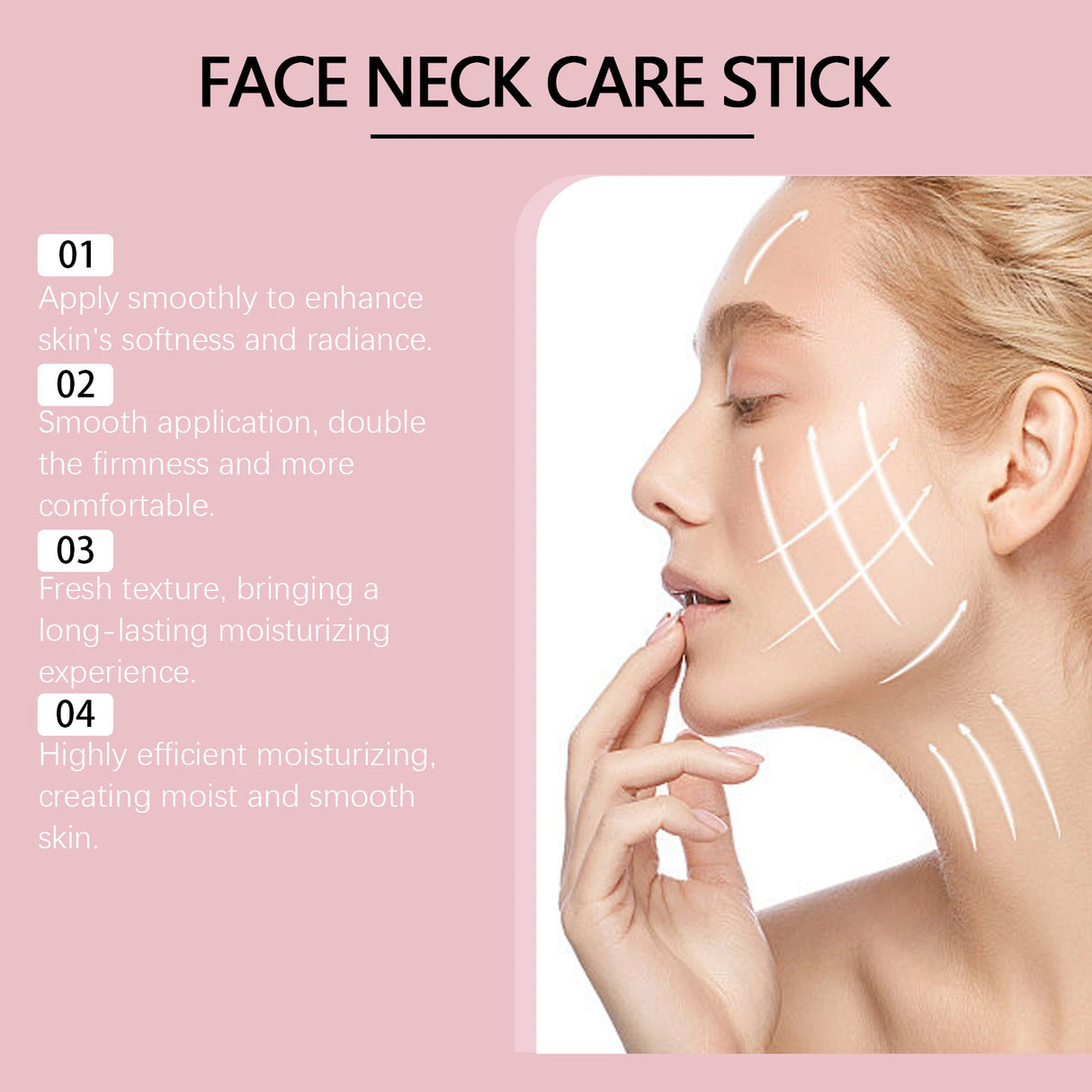 Collagen Cream Stick for Face Firming Reduce Neck Fine Lines Improve Sagging Skin Increase Elasticity Tightening Snail Neck Care