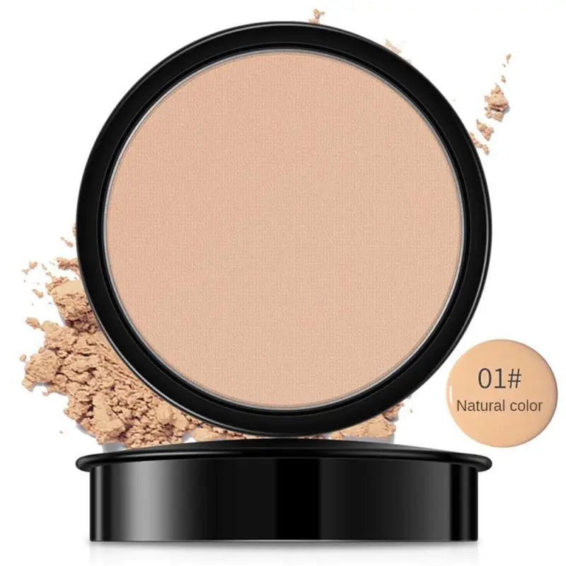 Pressed Powder Waterproof Long-lasting Full Coverage Face Compact Setting Powder Makeup Foundation Oil Control Cosmetics