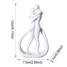 Escultura contemporánea "Abrazo": elegante pieza de arte abstracto para una elegante sala de estar y decoración del hogar.