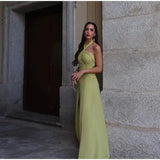Hanging Neck Strap Split Long Dress Women Wrap Chest Backless High Waisted Slim Fit Robes Summer Chic Female Streetwear Vestido - Lootquake