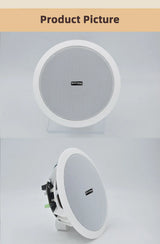 Amplificateur de classe D intégré, haut-parleur de plafond compatible Bluetooth à gamme complète, pour musique de fond de cinéma maison, bonne qualité