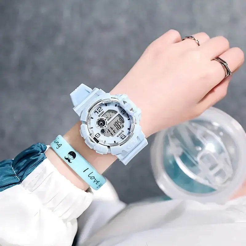New Minimalist Student Sports Waterproof Electronic Watch Children Luminous Multifunctional Electronic Watches for Women and Men - Lootquake