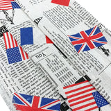 Tela estampada de periódico, tela acolchada de algodón y lino para costura DIY, mantel, cojín, mantel individual, bolsa de almacenamiento, materiales para manualidades