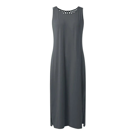 Womens Summer Dress Long Dress Casual Loose Maxi Dresses Beach Outfit 2024 Resort Women Summer Dress Sleeveless Large Nightshirt - Lootquake