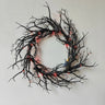 Halloween Wreath Black Branch Garland with LED Light Horror Party Haunted Festival Branch Wreath Hanging Room Halloween Decor