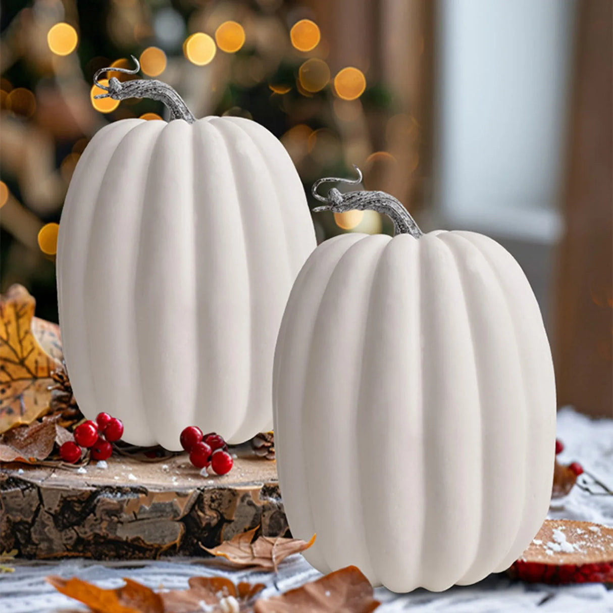 Halloween Pumpkin Decor Artificial Style Thanksgiving Day Dining Table Central Kitchen Decor Supplies Fall-Themed Wedding Decor
