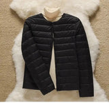 9 Color Women Puffer Jackets 90% Ultra Light Duck Down Women Matt Fabric Lightweight Coat Warm Female Windbreaker Parka - Lootquake