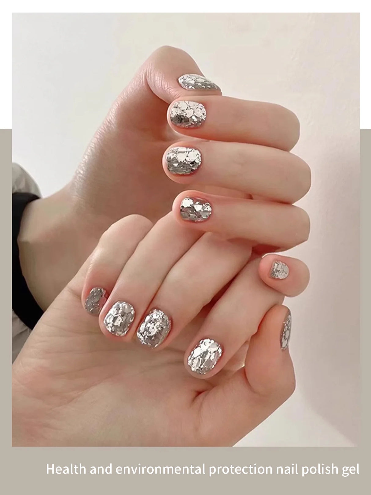 Esmalte de uñas en gel con lentejuelas brillantes y luz brillante de 8 g, esmalte semipermanente UV LED, exclusivo para salón de uñas de mujer.