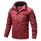 Winter Men's Warm Padded Jackets Fashion Men Fleece Lined Thermal Hooded Coats Men Mountain Ski Windbreaker Jackets Clothing - Lootquake