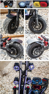 2024 new 10000W 72v 40ah electric scooter 13-inch tires maximum speed 130km/h cruising range 120km LCD screen foldable scooter