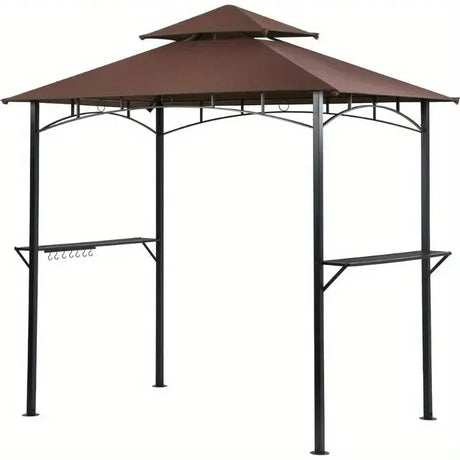 Grill Gazebo 8'x 5' Barbecue Canopy BBQ Gazebo Canopy Tent w/Air Vent Double - Lootquake