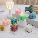 Bougie parfumée cubique compacte, parfum puissant, décoration d'intérieur, cadeau pour anniversaires, détente, toutes saisons, rafraîchissement de la pièce, aromathérapie