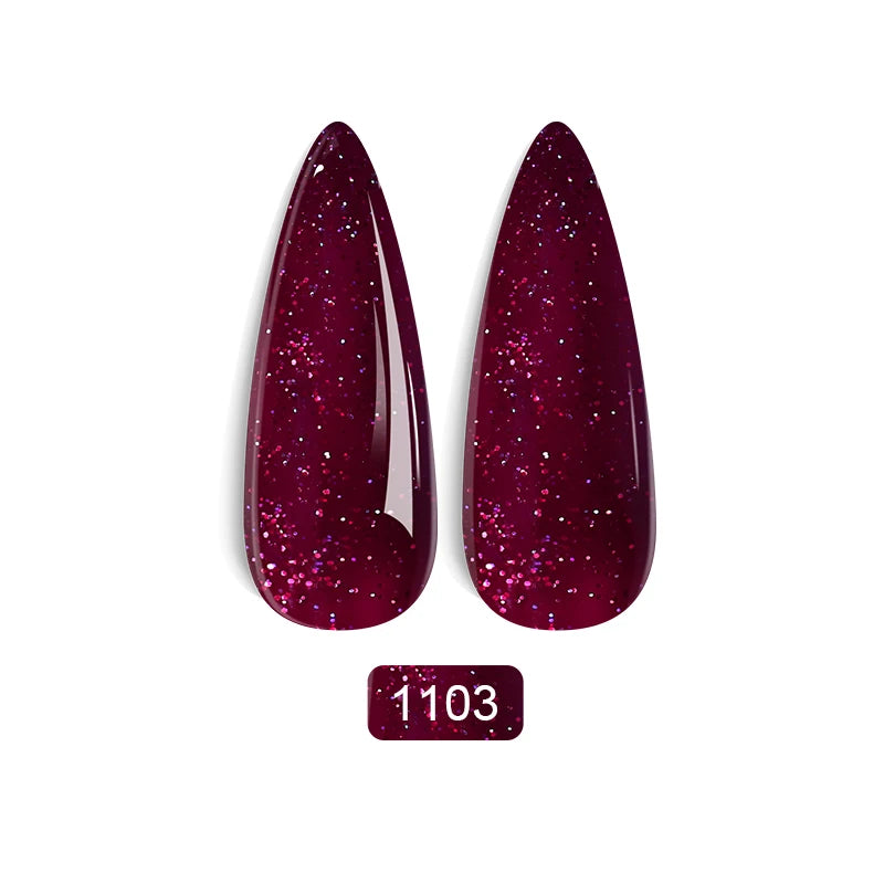 Rainbow Ghini Ultra Shiny Glitter Gel Nail Polish Semi-permanent Gellack UV Varnish Gold Silver Metal Gel Nail Art Wholesale Top