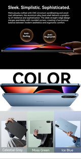 Tablettes Blackview MEGA 2 12 pouces 2K écran Widevine L1 24 Go (8 + 16) Android 15 256 Go 9000 mAh AI caméra principale Pad PC