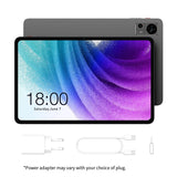 Écran extra large, tablette TECLAST T60, 12'' 2K FHD 2000x1200, Android 13, (8GB + 8GB) 16GB RAM, ROM 256GB, 8000mAh, charge rapide UNISOC T616 8 cœurs 4G VoLTE Wifi 13MP + 5MP