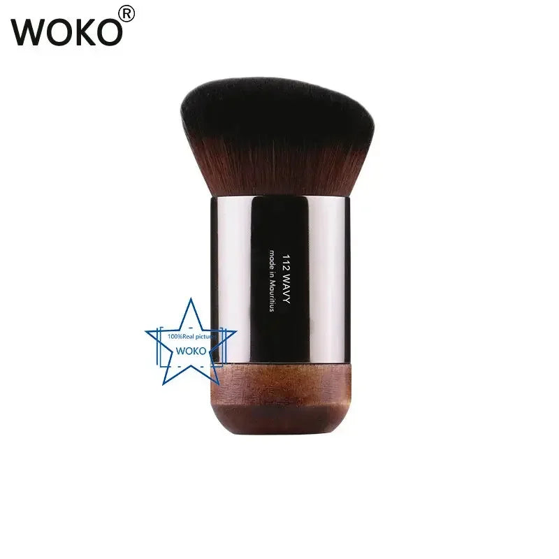 Pinceau de voyage pour fond de teint M112, pinceau magique pour application liquide, pinceau de maquillage biseauté Kabuki de haute qualité pour fond de teint, correcteur