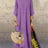 Women's Fashion Casual Loose Big Swing Half Sleeve Long Dress Floral Holiday Maxi Dress Plus Size Vestidos Longos Robe - Lootquake