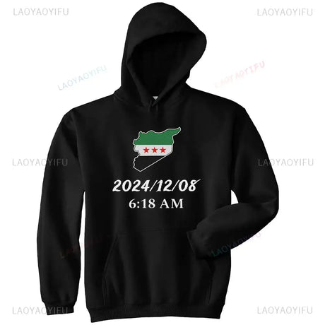 Damascus Syria Classic Hoodie 2025 Women Men Harajuku Aesthetic Hoodies Autumn Winter Clothes Pullover Sweatshirt Vintage Tops - Lootquake