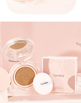 Base de maquillaje hidratante mate y sedosa de SANDELA, de larga duración, con cojín de aire, crema BB y CC en cojín