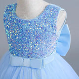 Teens Girls Bridesmaid Dresses For Wedding 5-14 Yrs Kids Sequin Birthday Party Long Dress Girls Evening Formal Pageant Vestidos - Lootquake